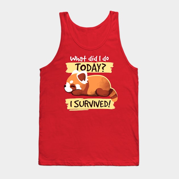 Survivor red panda Tank Top by NemiMakeit